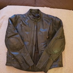Mens Leather Motorcycle Jacket
